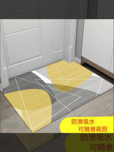 Thảm Cửa Phong Cách Scandinavia Đơn Giản Có Thể Cắt Giảm Thảm Sàn Lối Vào Thảm Đệm Chân Thảm Thảm Trang Trí Nhà