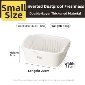 COOKER KING | Thickened Food-Grade PP Vegetable Washing Basket with Drainage