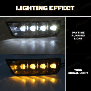 Led DRL For Toyota 4 Runner 4Runner 2003 2004 2005 Daytime Running Lights Fog Lamp Dynamic Turn Signal Daylights Car Accessories