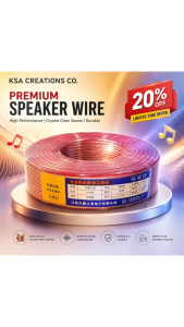 Heavy Duty Red Transparent Speaker Wire Premium Audio Cable for Speaker and Amplifier Connections Clear Jacket Design Sound System Cable for Home Theater Car Audio Karaoke Studio Monitoring and Professional Installations