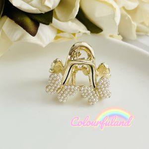 [SHIPS FROM MALAYSIA](Y51)ZAYA Premium QualityElegant Pearl 3cm Small Bair Claw/Clover/Butterfly/Star Fashion Hair Clip