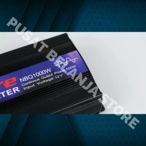 BERGARANSI Taffware Power Inverter 1000 watt Mobil Pure Sine Wave DC 12V to AC 220V 1000W NBQ1000W