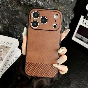High Quality Business Retro Leather Phone Case for IPhone 17 16 15 14 13 12 11 Pro Max Plus 17 Air Sillicone Soft TPU Cover