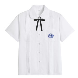 ชุดนักเรียนสูทแขนสั้นฤดูร้อน JK สำหรับนักเรียนมัธยมปลายและมัธยมต้น ชุดนักเรียนฤดูร้อน เสื้อเชิ้ตลายทางสไตล์ญี่ปุ่น