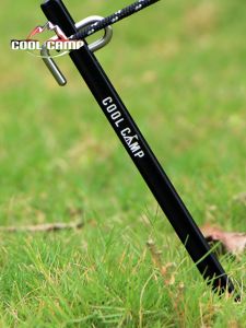 Portable Aluminum Alloy Tent Stakes for Outdoor Camping Canopy Fixed Pins High Strength Lightweight Camping Gear 4PC Set