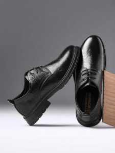 Warrior | New Black Mens Shoes British Style Soft Soles Business Leisure