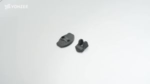 YZ For Tesla Model 3 Y Juniper Highland 4pcs Car Door Lock Protector Auto Door Shock Absorber 3D Carbon fiber Cover Accessries