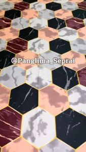 Sarung Kasur Busa Resleting Cover Tersedia Semua Ukuran No 3 120 Murah Berkualitas Motif Geometris Heksagon