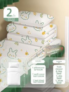 GUXU | Dirt-proof Disposable Bed Set for Trains