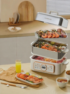 LocknLock | Multi-layer Large Capacity Stainless Steel Electric Steamer