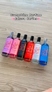 Parfum Tahan Lama 24 Jam Cewek - EVANGELINE PARFUME SAKURA Series | Black | Blue | White | Red | Violet | Pink