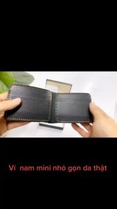 Bóp nam da bò Nappan/Ví da nam nhỏ gọn da bò thật-BH 12 tháng