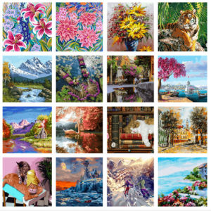 DIY Numbered Painting For Kids Cartoon Anime Decorative Art
