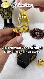 [BONUS EMAS] PARFUM GAHARU SUPER PREMIUM 6 ml Non Alkohol Gaharu bibit Gaharu Asli Original Sultan Kasturi gaharu asli