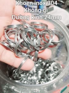Khoen inox 304(đường kính 24mm không gỉ )(1 combo-10 khoen)