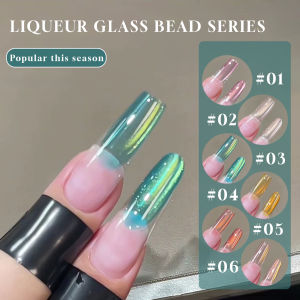 MIANEL 1-8pcs12ML Summer Nails Glass Beads Cat Eye Gel Nail Polish 2025 New Summer Whitening Flash Pink Nails Blue Nails