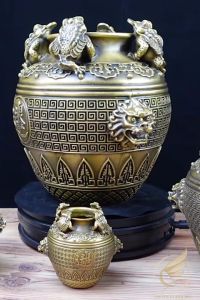 Hũ Vàng Tài Lộc Thiềm Thừ Hũ Chiêu Tài Hũ Trang Trí Phong Thủy Bằng Đồng - Đồ Đồng Thuận Tâm