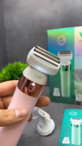 VGR V-729 WATERPROOF 2 IN 1 ELECTRIC EPILATOR SHAVER SET FACE BODY LADY WOMEN USB HAIR REMOVAL WOMEN MESIN WANITA V729