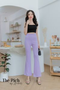 กางเกงขายาวขาม้า กางเกงขาบาน กางเกงเป็นทรงขาม้า ฟรีไซส์ ใส่แล้วขาดูเรียวมากกก