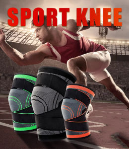 Sport Knee Pressurized Elastic Knee Pads Sports Fitness Running Cycling Weightlift Support Protector