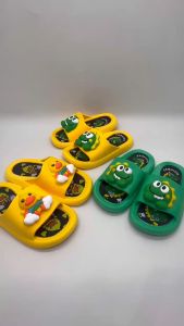 PROMO 5.5 PUNCAK [Size 28-37] Import Sandal Anak Laki Laki Dinosaurus Bebek Sandal Selop Karet Lentur A01