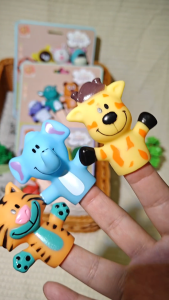 Soft Finger Puppet for Baby | Soft Rubber Material | Pack of 5 | Animal Puppet Doll | Teaching Aids | Story Telling