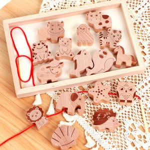 Educational Wooden Stringing Beads Toy