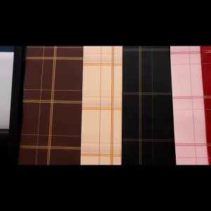 Kertas Buket Solid Full Square Pattern Flower Wrapping Cellophane Motif Kotak Grid 6191