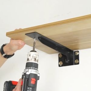 8/10 นิ้ว ฉากชั้นแกนเหล็กรับชั้น พร้อมตะขอ 100KG