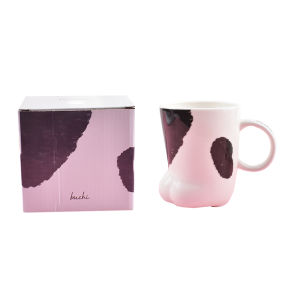 Cute Cat Paw Ceramic Mugs Japanese Style Soft Adorable Milk Cup Childrens Water Cup with Box Animal Pattern Tea Dining Utensils
