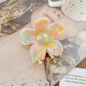 1PC NEW Flower Ponytail Shark Hair Clip for Women Claw Clip Thick Hair Acetate Hair Claw Clip Barrettes Hair Accessories