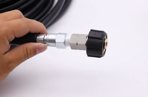 5800 ปอนด์ต่อตารางนิ้ว ชุดอุปกรณ์ขจัดสิ่งอุดตันเครื่องฉีดน้ำแรงดันสูง  ป้องกันการอุดตันท่อ เจ็ทเตอร์ ชุดหัวฉีด