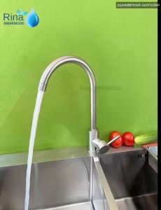 Vòi Rửa Chén Nóng Lạnh Inox SUS 304 Ống Số 6 RINA RN5023 Chén Nóng lạnh 304 cao cấp
