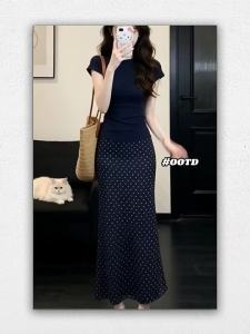 BIFEIMENG | Polka Dot Summer Pencil Long Dress