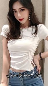 AD-VALERIE Korean T-shirt Jersey Lengan Pendek (S/M/L) 018