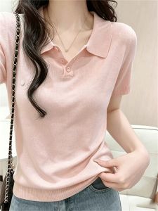 NUMEN BUTTON | Business Casual Loose Fit Polo Tshirt
