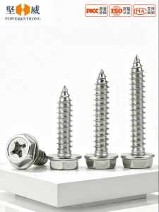 POWER&STRONG | Vít Tự Khoan 304 Inox Hình Chữ Thập Lục Giác