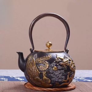 Uncoated Cast Iron Kettle