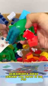 [TM77]136PCS MAINAN BALOK SUSUN BOLA DAN RAIL DENGAN KOTAK PENYIMPANAN DAN TUTUP PAPAN BALOK / BRIICK WITH BALL AND TRACK ADVENTURE / BALOK SUSUN ADVENTURE