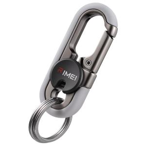 RIMEI | Creative Keychain for Men Car Keyring Belt Clip Zinc Alloy Keychain Ring High-end