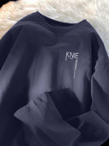 Stylish and Loose Fit Young Male Long Sleeve T-Shirt