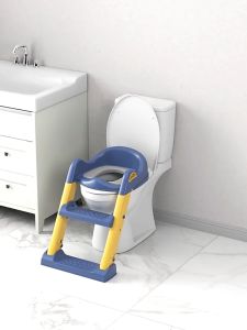 เบาะนิ่ม ชักโครก พร้อมบันได เด็ก บันไดปีน ชักโครกเบาะนุ่ม ที่นั่งชักโครกสำหรับเด็ก