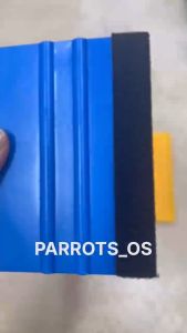 Car Tinted Scraper Square Vinyl Film Car Wrap Tool Foil Edge Squeegee Alat Pasang Magic Tint House Tools Yellow Blue