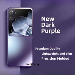 Ultra-Thin Matte Protective Case for Xiaomi Mixflip2 Phone Shell Full Cover Anti-Fall Creative Magnetic Wireless Charging Stand Mens High-End Feel