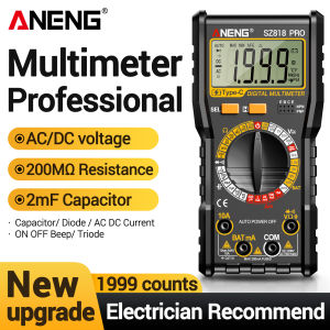 ANENG | ANENG SZ818 PRO Digital Multimeter Type-C Charging AC/DC Resistance Capacitor Frequency Detection Electrical Universal Meter