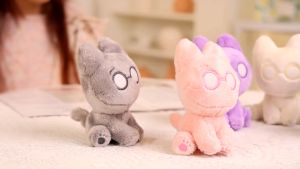 13cm New Kpop Cartoon KKAMAEORKK Same Plush Keyrings Q Styles Mini Cat Keychains Key Rings Bag Pendants Figures Accessories Kpop Idol Seventeen By WONWOO Design KKAMAEORKK Plush Dolls Stuffed Toys