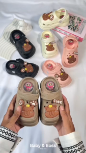 Baby & Boss - Sandal Baim Cit Cit Anak My Cute Capybara Viral Kekinian Anti Slip Size 20-25