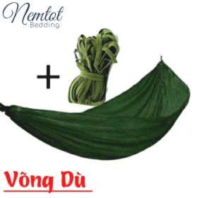 SIÊU RẺ Võng dù Thái Lan 2 lớp bền chắc chất dù Thái mềm mịn thoáng mát chịu lực tốt võng dù cỡ lớn du lịch cắm trại Võng dù giá rẻ HCM_Nemtot Bedding