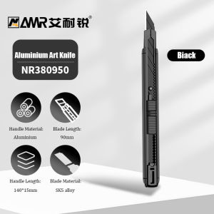 AMR Aluminum Alloy Utility Knife Art Knife Letter Opener Metal Blade Self-locking Design Angle With Fracture Cutter
