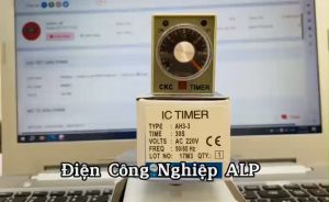 Rơle thời gian 220v CKC AH3-3 220V kèm đế relay thời gian điện tử luân phiên rơle thời gian rơ le hẹn giờ timer